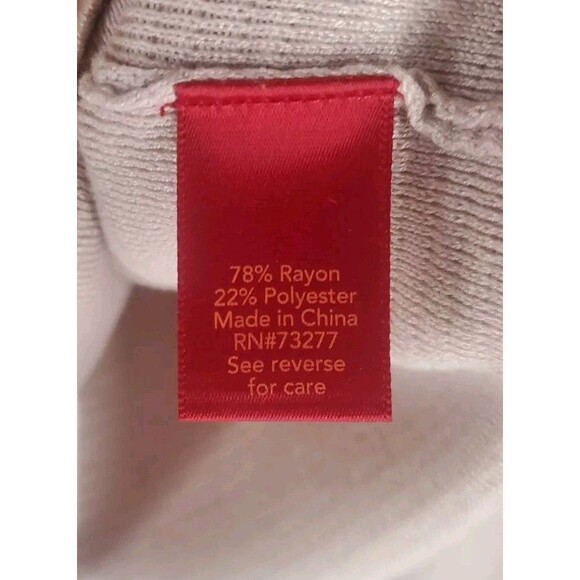 Jennifer Lopez Light Pink Ribbed Long Sleeve Slit Accent Sweater Size Large - Picture 7 of 8